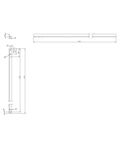 BALLASTBALKEN L1360 (1360x40x40)