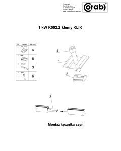 EINSTELLBARE MITTELKLEMMEN MIT ERDUNGSSTIFTEN 6KPL 35-40MM SILBER KLIK